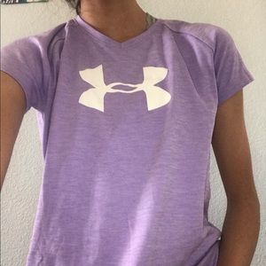 NWOT Under Armour Purple Athletic Shirt